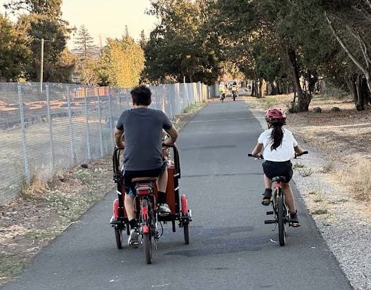 safe streets petaluma cyclists on bike path safe streets petaluma cyclists on bike path